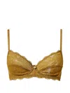 Twinset Underwired Lace Bra In Green