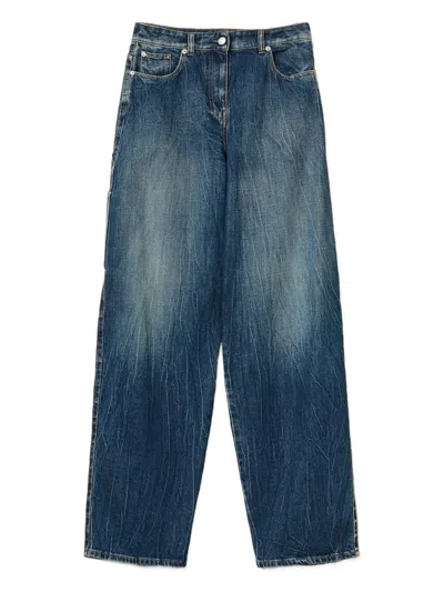 Twinset Utility-pocket Jeans In Blue
