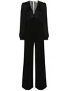 Twinset Wide-leg Jumpsuit In Black