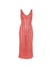 Twinset Openwork Knit Dress In Multi