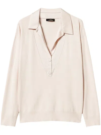 Twinset V-neck Sweater In Pink