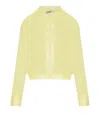 Twinset Vanilla Tulle Bomber In Yellow