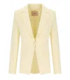 Twinset Vanille Crepe Single Breasted Blazer