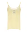 Twinset Twin-set Vanille Satin Top In Yellow