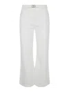 Twinset Twin-set Denim Trousers In White