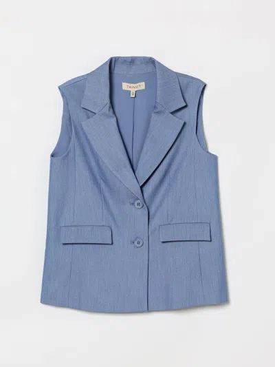 Twinset Vestcoat Kids  In Blue