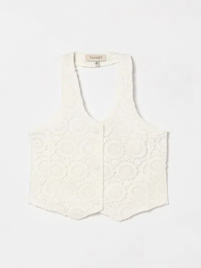 Twinset Vestcoat Kids  In Neutral