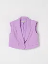 Twinset Vestcoat  Kids Color Violet In Violet