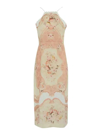 TWINSET VESTIDO LARGO - BEIS CLARO