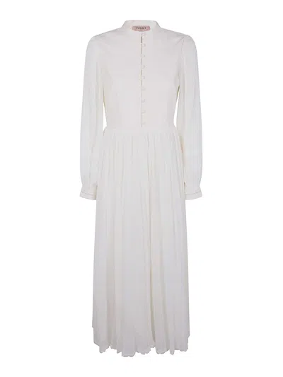 Twinset Long Dress In White