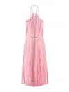 Twinset Twin-set Elegant Polyester Dress Design In Pink