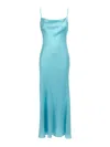 Twinset Twin Set Satin Dress In Blue