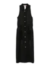 Twinset Midi Dress With Clumsy Logo In Black