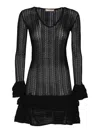 Twinset Knitted Dress In Black
