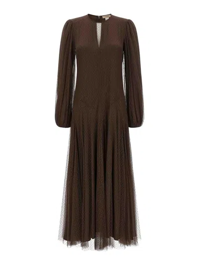 Twinset Vestido Midi - Marrón