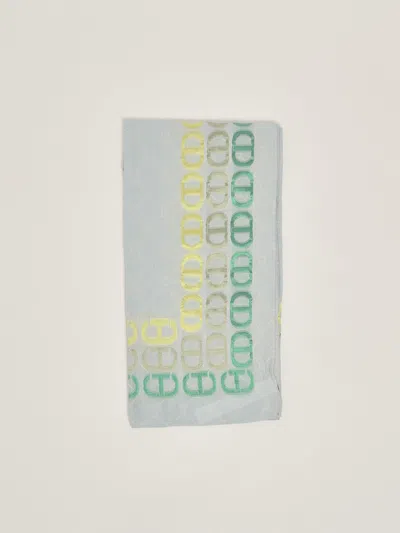 Twinset Viscosa Shawl In Blue