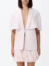 Twinset ビスコースブレンドケープブレザー In Pink
