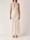 Twinset Viscose Dress In Neutral