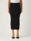 Twinset Twin-set Acrylic Blend Stylish Skirt In Nero