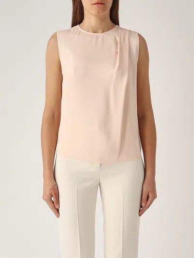 Twinset Viscose Top-wear In Baby Pink