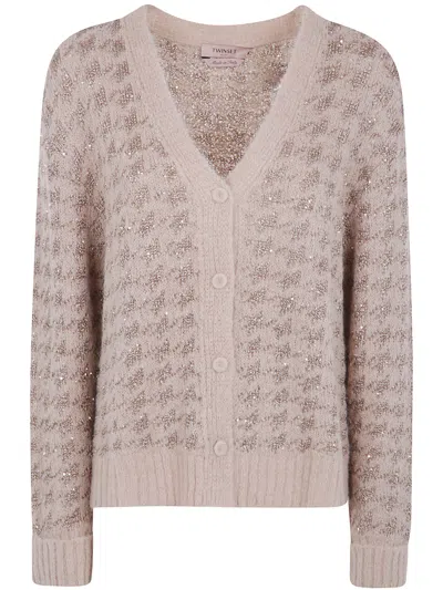 Twinset V-neck Cardigan In Neutral