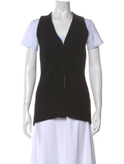 Pre-owned Twinset V-neck Sweater In Black