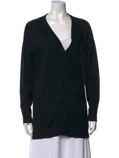Pre-owned Twinset V-neck Sweater In Black