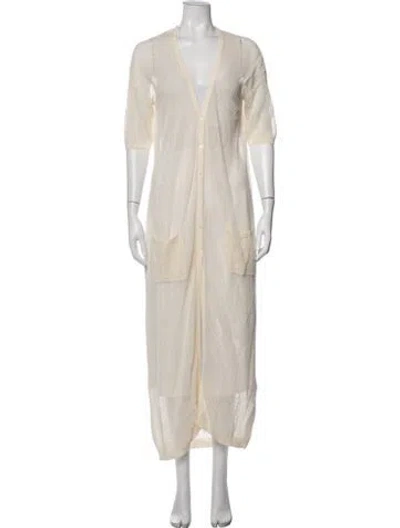 Pre-owned Twinset V-neck Sweater In Neutrals