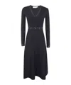 Twinset Twin-set Long Sleeve Dress With Belt In Black