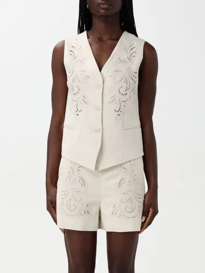 TWINSET WAISTCOAT TWINSET WOMAN COLOR PEARL,426992040