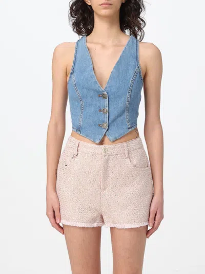 TWINSET WAISTCOAT TWINSET WOMAN COLOR STONE WASHED,406455141