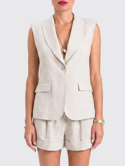 Twinset Waistcoat Woman In Neutral