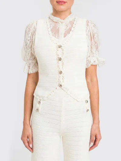 Twinset Waistcoat Woman  In White