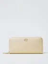 Twinset Oval T Wallet In Gold