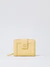 Twinset Zip-around Cardholder In Yellow