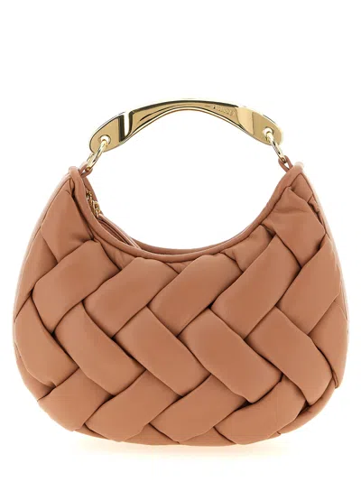 Twinset Weaved Handbag In Pattern