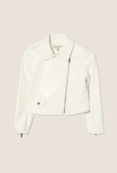 Twinset Kids' White Child Nail Jacket