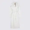 Twinset Faux-fur Belted Coat In White