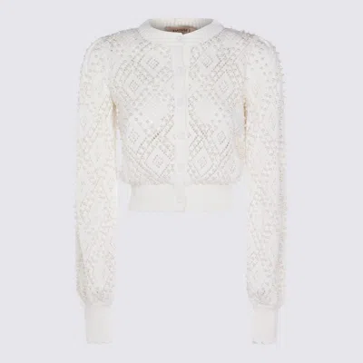 Twinset White Cotton Cardigan
