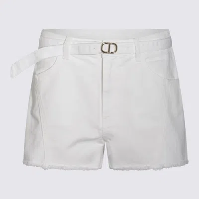 Twinset White Cotton Shorts