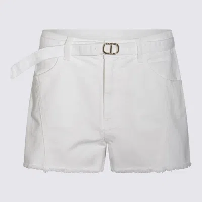 Twinset White Cotton Shorts