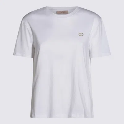 Twinset White Cotton T-shirt