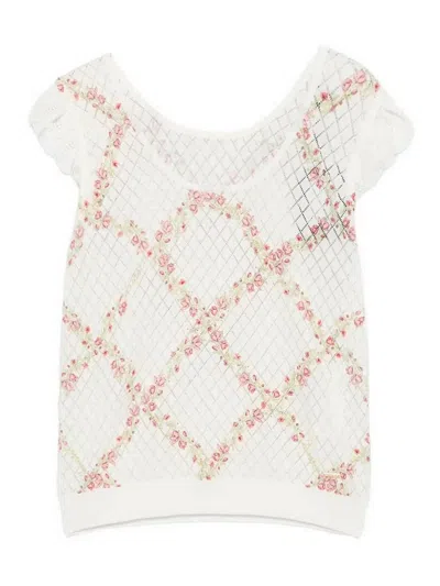 Twinset Twin-set White Cotton Top
