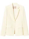 Twinset White Crepe Blazer In White