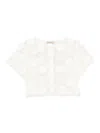 Twinset White Crochet-effect Top