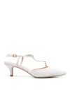 Twinset Twin-set Half Heel Shoes White In White
