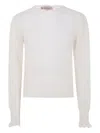 Twinset White Knitted Sweater In White