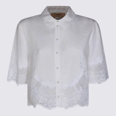 Twinset White Linen Shirt