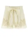 Twinset White Macram Shorts In White