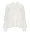 Twinset Twin-set White Pleated Blouse In White